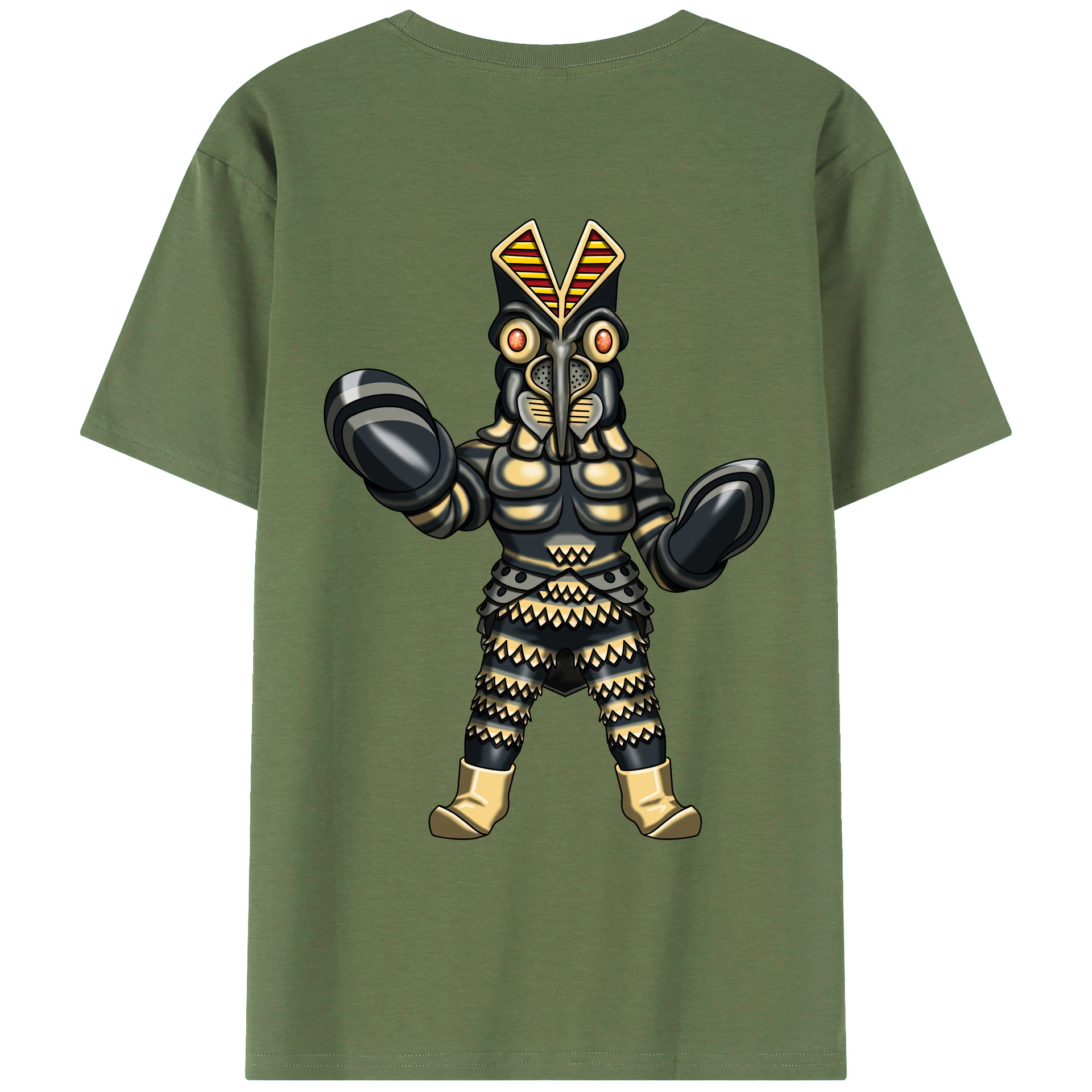 （画像用） ウルトラマン Ultraman 綿100％ メンズ半袖Tシャツ（バックプリント） 通気性
